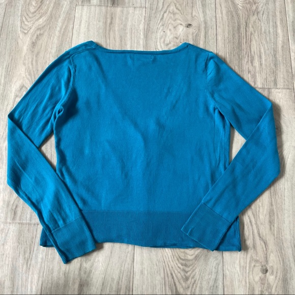 Like New Mossimo  Bright Cerulean Blue Cardigan Size M 100% cotton - Picture 5 of 15